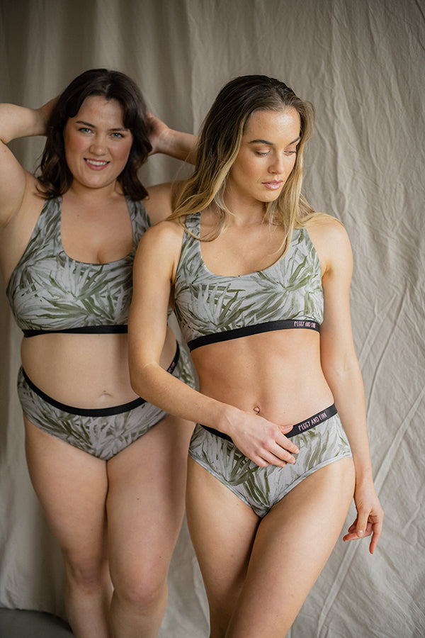 Women's Bamboo Underwear - Teal Blooms – Peggy and Finn