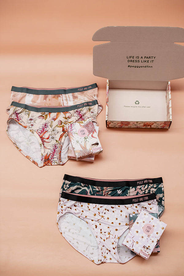 Peggy & Finn - Womens Bamboo Underwear - Flowering Gum – The Ivy