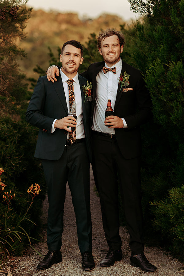 Wedding Bow Tie - Flowering Gum Terracotta – Peggy and Finn